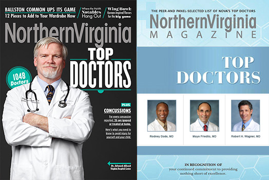 SCA Physicians Named “Top Doctors” by Northern Virginia Magazine